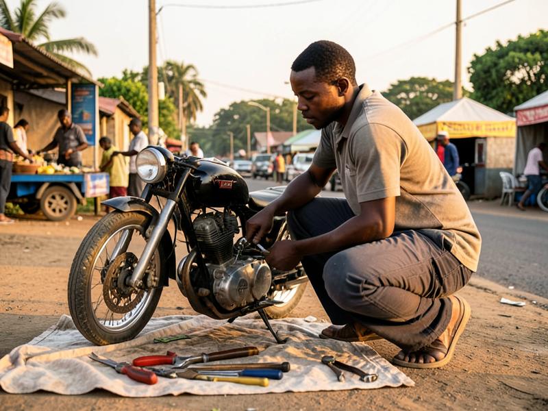 Vehicles & machines work in Uganda