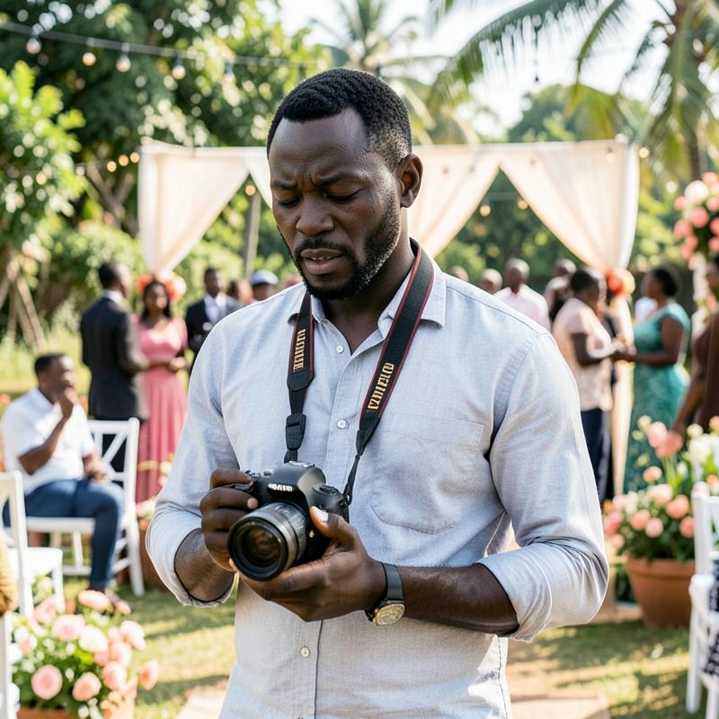 Event photographer at work