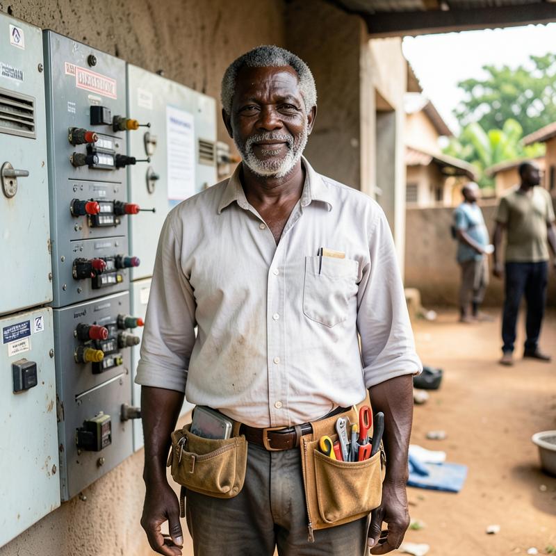 Electrician & solar at work